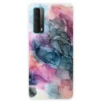 For Huawei P Smart 2021 Marble Pattern Shockproof  TPU Protective Case(Abstract Multicolor)