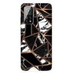 For Xiaomi Mi 10T 5G / 10T Pro 5G Marble Pattern Shockproof  TPU Protective Case(Rhombus Black)