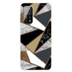 For Xiaomi Mi 10T 5G / 10T Pro 5G Marble Pattern Shockproof  TPU Protective Case(Rhombus Golden Yellow)