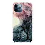 For iPhone 11 Pro Max Marble Pattern Shockproof  TPU Protective Case (Abstract Black)