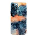 For iPhone 11 Pro Max Marble Pattern Shockproof  TPU Protective Case (Abstract Blue)