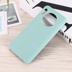 For Huawei Mate 30 Pro Solid Color Liquid Silicone Shockproof Coverage Protective Case(Blue)