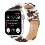 Horsehair Fluffy Leopard Print Leather Watch Band For Apple Watch Ultra 49mm / Series 8&7 45mm / SE 2&6&SE&5&4 44mm / 3&2&1 42mm(1)