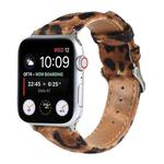 Horsehair Fluffy Leopard Print Leather Watch Band For Apple Watch Series 7 41mm / 6 & SE & 5 & 4 40mm / 3 & 2 & 1 38mm(3)