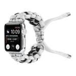 Braided Umbrella Cord Watch Band For Apple Watch Series 7 45mm / 6 & SE & 5 & 4 44mm / 3 & 2 & 1 42mm(Grey)