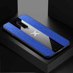 For OnePlus 7 Pro XINLI Stitching Cloth Texture Shockproof TPU Protective Case(Blue)