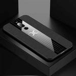 For Meizu Note 8 XINLI Stitching Cloth Texture Shockproof TPU Protective Case(Black)