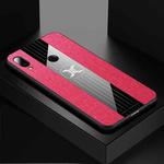 For Meizu Note 9 XINLI Stitching Cloth Texture Shockproof TPU Protective Case(Red)