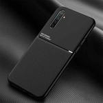 For OPPO K5 Classic Tilt Strip Grain Magnetic Shockproof PC + TPU Case(Black)