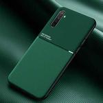 For OPPO Realme X2 Classic Tilt Strip Grain Magnetic Shockproof PC + TPU Case(Green)