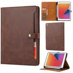 Calf Texture Double Fold Clasp Horizontal Flip Leather Case with Photo Frame & Holder & Card Slots & Wallet For iPad Pro 10.5(Coffee)