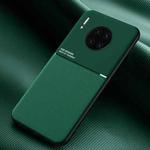 For Huawei Mate 30 Pro Classic Tilt Strip Grain Magnetic Shockproof PC + TPU Case(Green)