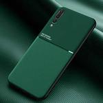 For Huawei P20 Pro Classic Tilt Strip Grain Magnetic Shockproof PC + TPU Case(Green)