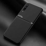 For Huawei Honor 20 Lite Classic Tilt Strip Grain Magnetic Shockproof PC + TPU Case(Black)