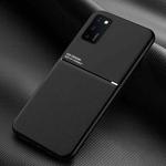 For Huawei Honor V30 Pro Classic Tilt Strip Grain Magnetic Shockproof PC + TPU Case(Black)