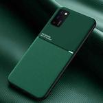 For Huawei Honor V30 Pro Classic Tilt Strip Grain Magnetic Shockproof PC + TPU Case(Green)