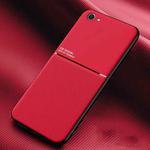 For vivo Y83 Classic Tilt Strip Grain Magnetic Shockproof PC + TPU Case(Red)