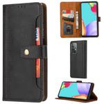 For Samsung Galaxy A72 5G / 4G Calf Texture Double Fold Clasp Horizontal Flip Leather Case with Photo Frame & Holder & Card Slots & Wallet(Black)