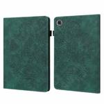 For Lenovo Tab M8 (FHD) TB-8705F Peacock Embossed Pattern TPU + PU Horizontal Flip Leather Case with Holder & Card Slots & Wallet & Sleep / Wake-up Function(Green)