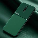 For Xiaomi Redmi K20 Pro Classic Tilt Strip Grain Magnetic Shockproof PC + TPU Case(Green)