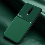 For OnePlus 7 Pro Classic Tilt Strip Grain Magnetic Shockproof PC + TPU Case(Green)