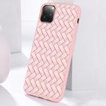 For iPhone 11 Pro JOYROOM Milan Series Weave Plaid Texture TPU Protective Case(Pink)
