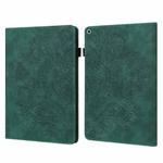 Peacock Embossed Pattern TPU + PU Horizontal Flip Leather Case with Holder & Card Slots & Wallet & Sleep / Wake-up Function For iPad 9.7 (2017) & (2018)(Green)