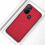 For OnePlus Nord N100 Shockproof Cloth Texture PC + TPU Protective Case(Red)
