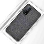 For Xiaomi Mi 10T Pro 5G Shockproof Cloth Texture PC + TPU Protective Case(Silver Ash)