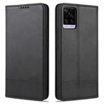 For vivo V20 Pro / S7 ZNS Magnetic Calf Texture Horizontal Flip Leather Case with Card Slots & Holder & Wallet(Black)