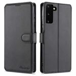 For Samsung Galaxy S21+ 5G AZNS Calf Texture Horizontal Flip Leather Case with Holder & Card Slots & Wallet & Photo Frame(Black)