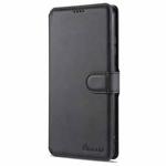 For Samsung Galaxy S21 Ultra 5G AZNS Calf Texture Horizontal Flip Leather Case with Holder & Card Slots & Wallet & Photo Frame(Black)