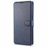 For Samsung Galaxy S21 Ultra 5G AZNS Calf Texture Horizontal Flip Leather Case with Holder & Card Slots & Wallet & Photo Frame(Blue)