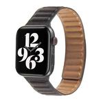 Loop Leather Watch Band For Apple Watch Series 7 41mm / 6 & SE & 5 & 4 40mm / 3 & 2 & 1 38mm(Black)