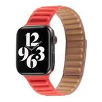 Loop Leather Watch Band For Apple Watch Series 7 41mm / 6 & SE & 5 & 4 40mm / 3 & 2 & 1 38mm(Red)