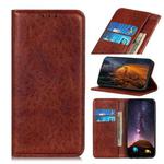 For OPPO Reno5 Pro+ 5G / Find X3 Neo Magnetic Crazy Horse Texture Horizontal Flip Leather Case with Holder & Card Slots & Wallet(Brown)