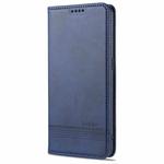 For Oppo Reno5 Pro 5G AZNS Magnetic Calf Texture Horizontal Flip Leather Case with Card Slots & Holder & Wallet(Dark Blue)