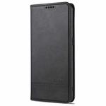 For Oppo Reno5 Pro 5G AZNS Magnetic Calf Texture Horizontal Flip Leather Case with Card Slots & Holder & Wallet(Black)