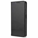 For Xiaomi Redmi Note 9 5G AZNS Magnetic Calf Texture Horizontal Flip Leather Case with Card Slots & Holder & Wallet(Black)