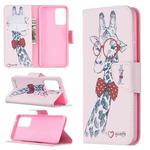 For Samsung Galaxy A52 5G / 4G Colored Drawing Pattern Horizontal Flip Leather Case with Holder & Card Slots & Wallet(Deer)