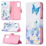 For Xiaomi Poco M3 Colored Drawing Pattern Horizontal Flip Leather Case with Holder & Card Slots & Wallet(Butterfly Love)