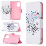 For Xiaomi Poco M3 Colored Drawing Pattern Horizontal Flip Leather Case with Holder & Card Slots & Wallet(Tree)