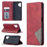 For Samsung Galaxy A32 5G Prismatic Invisible Magnetic Horizontal Flip Leather Case with Holder & Card Slots & Photo Frame(Red)