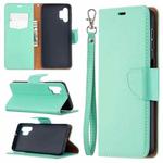 For Samsung Galaxy A32 5G Litchi Texture Pure Color Horizontal Flip PU Leather Case with Holder & Card Slots & Wallet & Lanyard(Green)