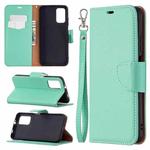 For Xiaomi Poco M3 Litchi Texture Pure Color Horizontal Flip PU Leather Case with Holder & Card Slots & Wallet & Lanyard(Green)