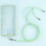 For Samsung Galaxy A32 5G Acrylic + Color TPU Shockproof Case with Neck Lanyard(Avocado)