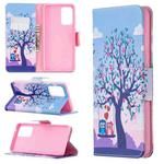 For Samsung Galaxy A72 5G / 4G Colored Drawing Pattern Horizontal Flip Leather Case with Holder & Card Slots & Wallet(Tree)