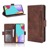 For Samsung Galaxy A72 5G / 4G Skin Feel Calf Pattern Horizontal Flip Leather Case with Holder & Card Slots & Photo Frame(Brown)