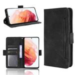 For Samsung Galaxy S21+ 5G Skin Feel Calf Pattern Horizontal Flip Leather Case with Holder & Card Slots & Photo Frame(Black)