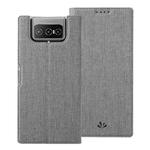 For Asus Zenfone 7 ZS670KS ViLi DMX Series Shockproof TPU + PU Leather Magnetic Attraction Horizontal Flip Case with Card Slot & Holder(Grey)